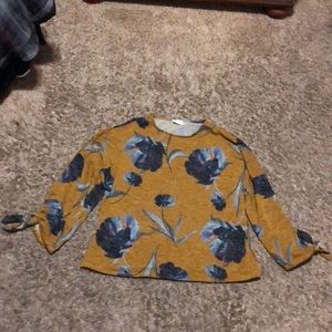 Mustard flower sweater